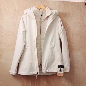 Womens Carto Triclimate The North Face White Jacket NWT
